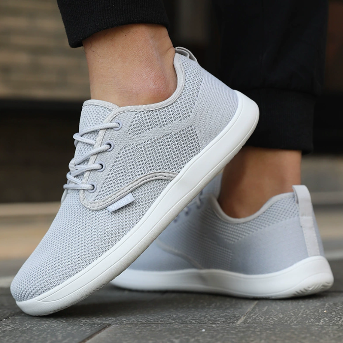 Walkora Easy Wide Knit Sneakers