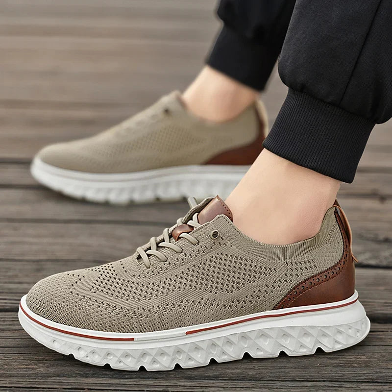 Walkora Heritage Knit Walking Sneakers