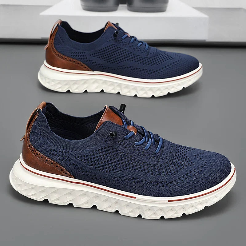 Walkora Heritage Knit Walking Sneakers