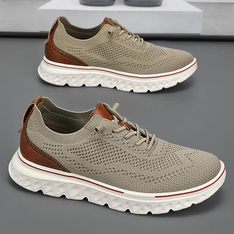 Walkora Heritage Knit Walking Sneakers