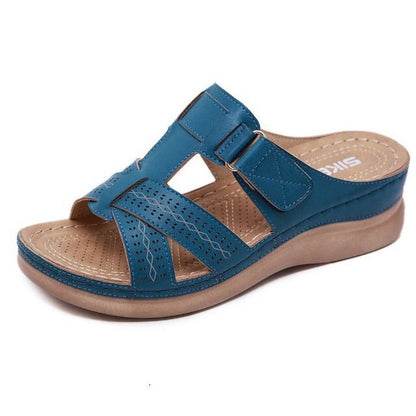 Walkora Sofia Wedge Slip-On Sandals