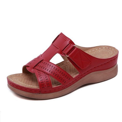 Walkora Sofia Wedge Slip-On Sandals
